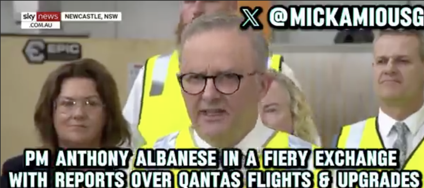 Albanese answering direct questions on his relationship with Joyce and Qantas